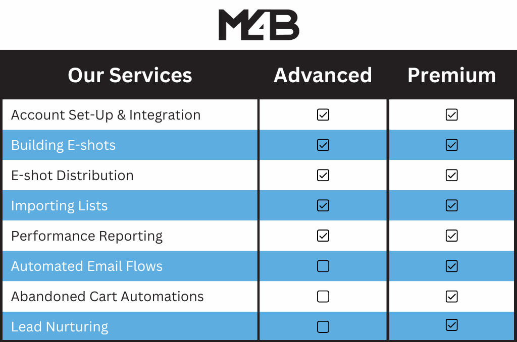 M$B klaviyo services graphic