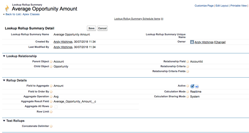 average opportunity amount salesforce